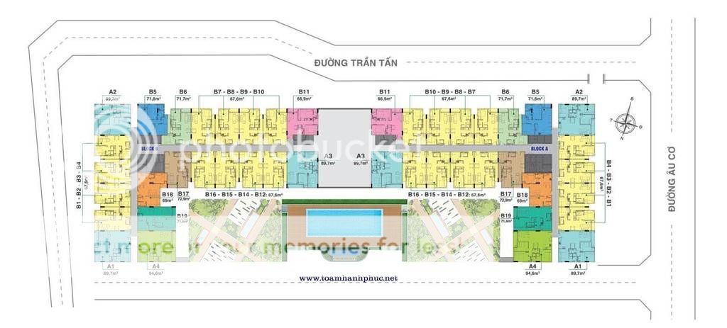 Căn hộ MELODY RESIDENCES mặt tiền ÂU CƠ - Từ 1,3 Tỷ/Căn 2PN, 2WC - 4