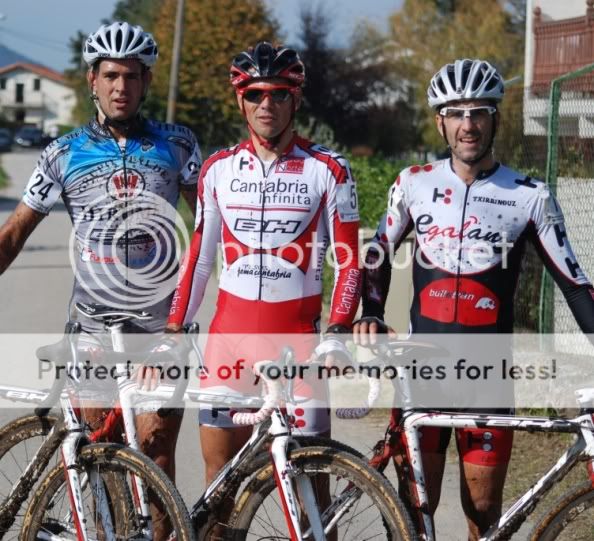 3 primeros del ciclocross de Colindres
